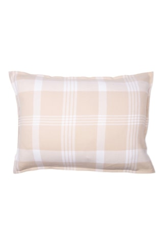 Funda de almohada Hector - Beige y blanco