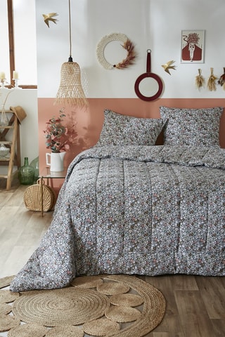 Ensemble couvre-lit Malia - Vert et blanc