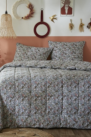 Ensemble couvre-lit Malia - Vert et blanc