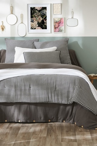 Edredón Vickie - Negro y blanco