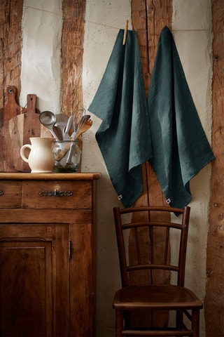 2 paños de lino lavado Soline  Pizarra