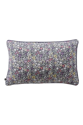 Coussin Malia - Blanc et violet - 40 x 60 cm