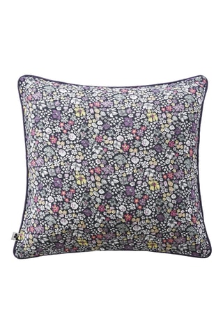 Coussin Malia - Blanc et violet - 45 x 45 cm