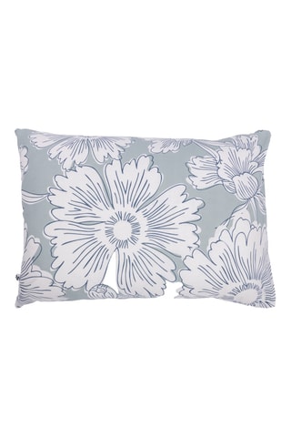 Taie d'oreiller réversible en coton 57 fils/cm² Tamara - Blanc et vert