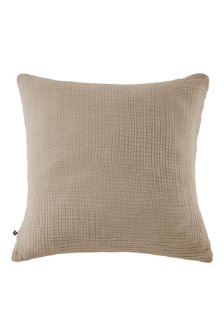 Funda de almohada de cuádruple gasa de algodón Ina - Beige