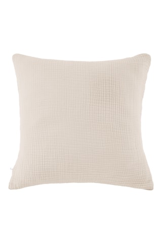 Funda de almohada de cuádruple gasa de algodón Ina - Crudo