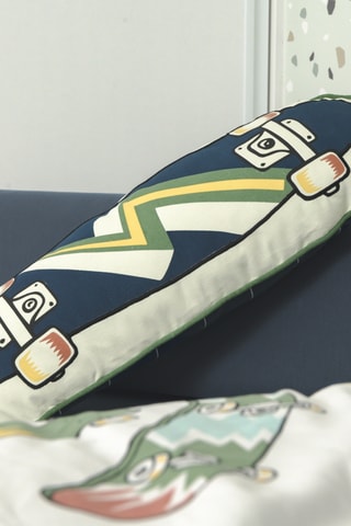 Cojín reversible California - Azul marino - 65 x 25 cm