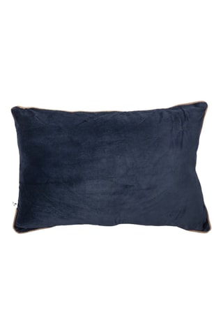 Cojín de terciopelo Cesar - Azul oscuro - 40 x 60 cm