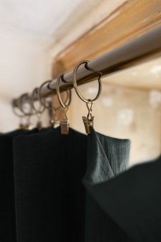 Cortina ajustable Gaia - Verde oscuro - 140 x 300 cm