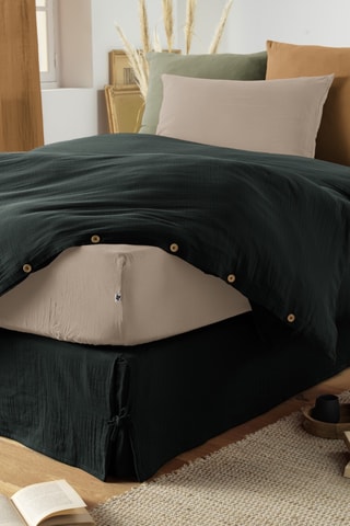 Cubrecanapé Gaia - Verde oscuro