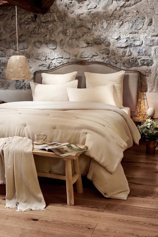 Couvre-lit en coton 57 fils/cm² Alma - Ecru