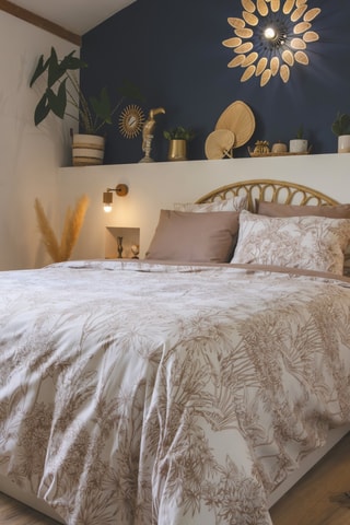 Housse de couette en coton 57 fils/cm² Java - Blanc