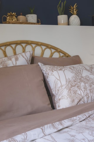 Housse de couette en coton 57 fils/cm² Java - Blanc