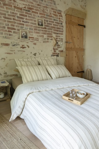 Housse de couette en coton 80 fils/cm² Tom - Blanc