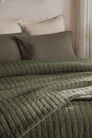 Couvre-lit Zelie - Kaki