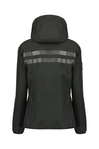 Veste à capuche Softshell Reineak- Noir et rose fluo