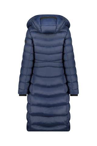 Doudoune longue à capuche Berengereak - Bleu marine