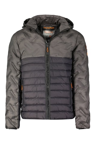 Doudoune light à capuche Burateak - Gris foncé et noir