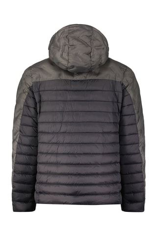 Doudoune light à capuche Burateak - Gris foncé et noir