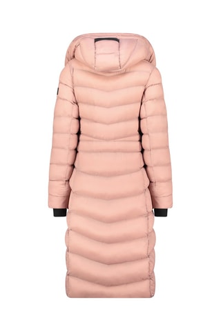 Doudoune longue à capuche Berangereak - Rose