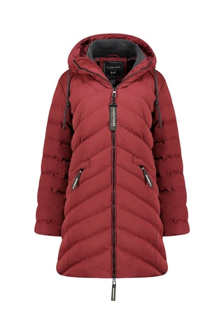 Doudoune longue Clarisseak - Bordeaux