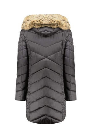 Doudoune longue Bololitaeak - Noir et beige