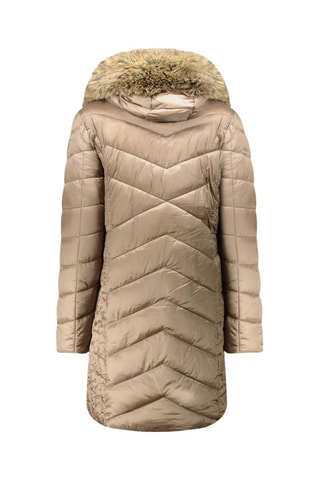 Doudoune longue Bololitaeak - Taupe et beige