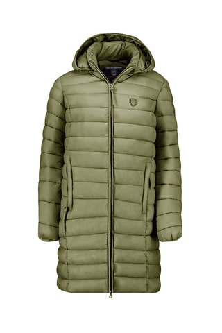 Doudoune longue à capuche Akitaleak - Kaki