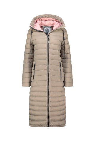 Doudoune longue Azuleak - Taupe