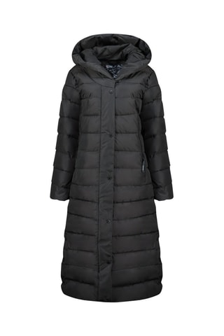 Doudoune longue à capuche Constanceak - Noir