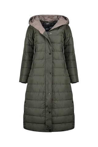 Doudoune longue à capuche Constanceak - Kaki