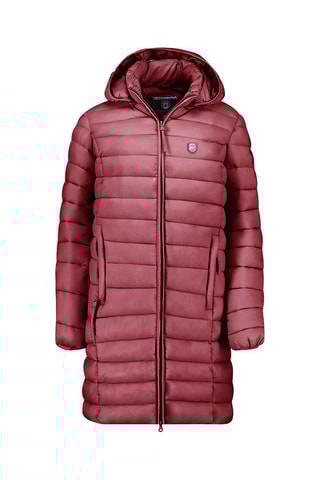 Doudoune longue à capuche Akitaleak - Bordeaux