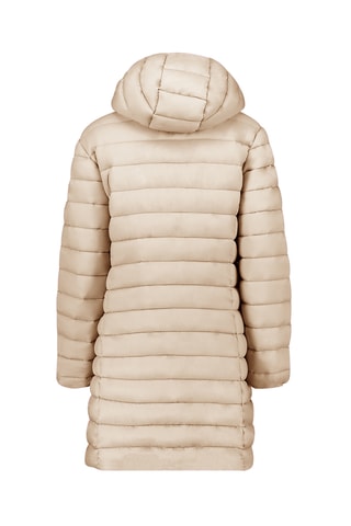 Doudoune longue à capuche Akitaleak - Beige