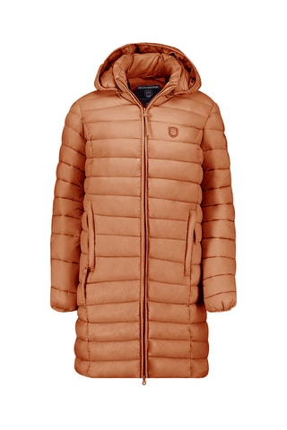 Doudoune longue à capuche Akitaleak - Camel