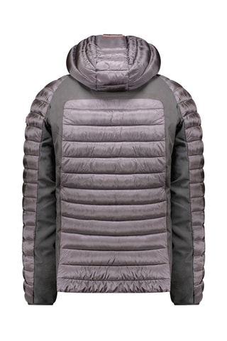 Doudoune à capuche Diaboleak - Noir et gris foncé