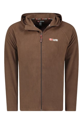 Sweat polaire à capuche Tugoodeak - Marron