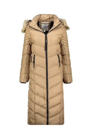 Doudoune longue Capucineak - Taupe