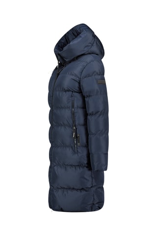 Lange Gewatteerde Jas Aprileak - Marineblauw