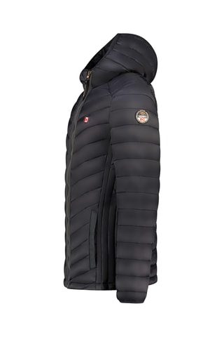 Doudoune regular à capuche Carliteak - Noir