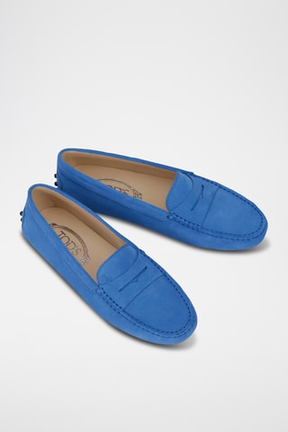 Mocassins en cuir - Bleu