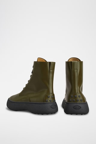 Botines de piel - Caqui