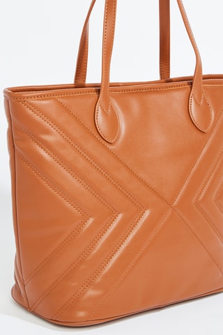 Cabas et pochette Sara - Camel