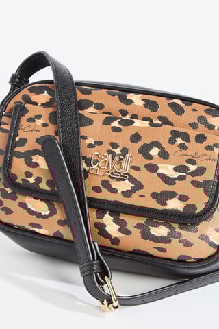 Sac bandoulière Carola - Noir et camel