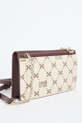 Sac bandoulière Amelia - Marron et écru