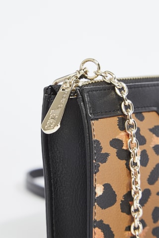 Sac bandoulière Amelia - Noir et camel