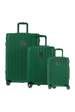 Set de 3 valises (S/M/L) Intemporelle - Sapin - 55/65/75 cm - Cadenas TSA