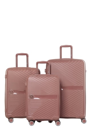 Set de 3 valises (S/M/L) PP5 - Beige doré - 55/65/75 cm - Cadenas TSA