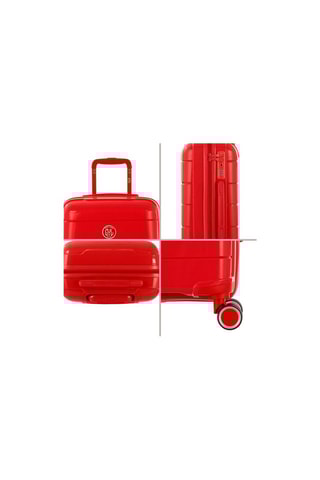 Set de 3 valises (S/M/L) CH3 - Rouge - 55/67/76 cm - Cadenas TSA