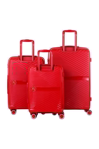 Set de 3 valises (S/M/L) PP5 - Rouge - 55/65/75 cm - Cadenas TSA