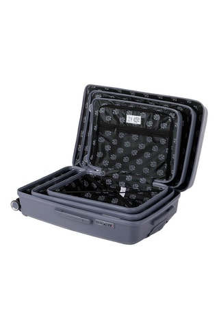 Set de 3 valises (S/M/L) PP5 - Argenté - 55/65/75 cm - Cadenas TSA